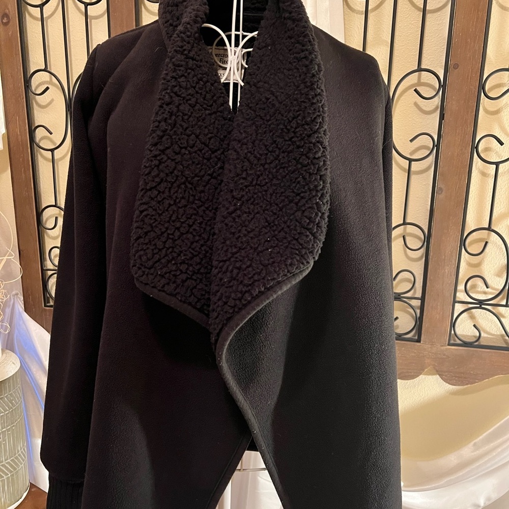 Abercrombie & Fitch Black Teddy Jacket